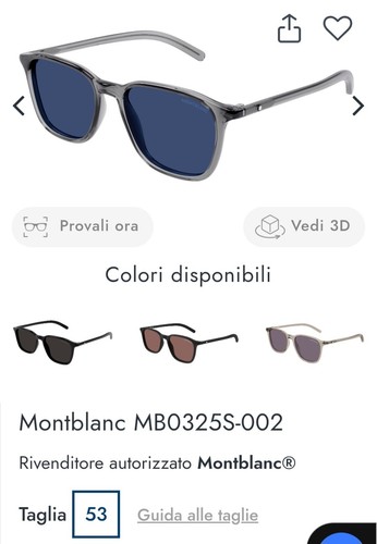 Occhiali sole uomo - da, monblanc